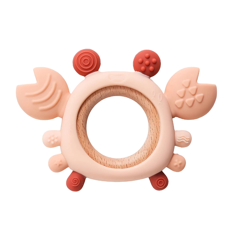 Crab Baby Teether – BPA-Free Silicone for Teething Relief