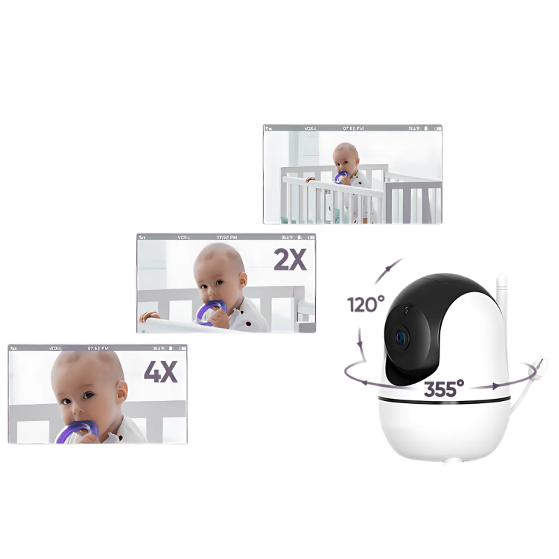 Smart Baby Monitor – 2 Cameras and Large HD Screen