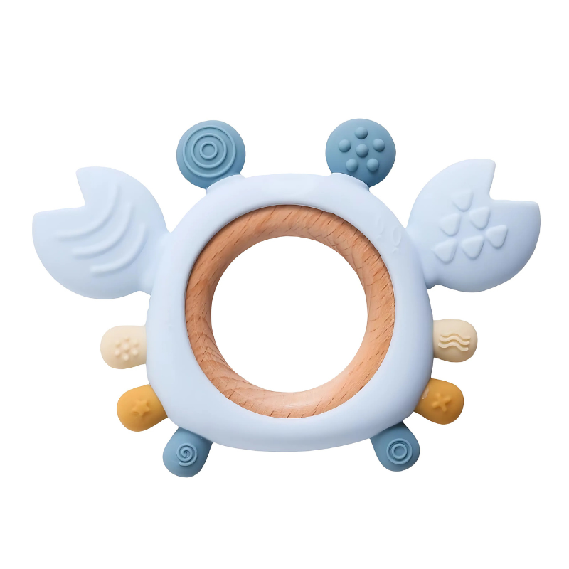 Crab Baby Teether – BPA-Free Silicone for Teething Relief