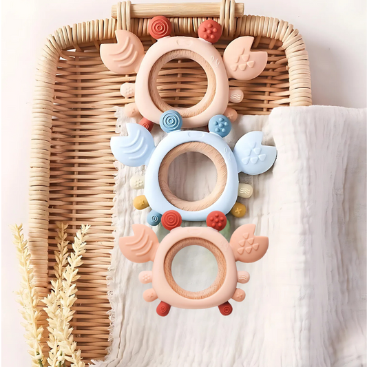 Crab Baby Teether – BPA-Free Silicone for Teething Relief