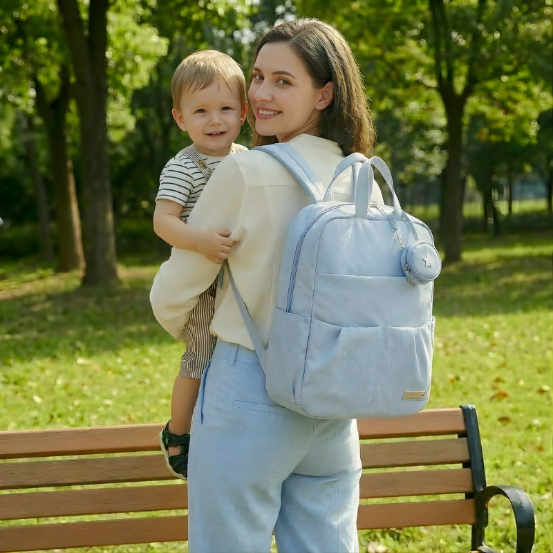 Essential Multi-Pocket Diaper Bag Backpack