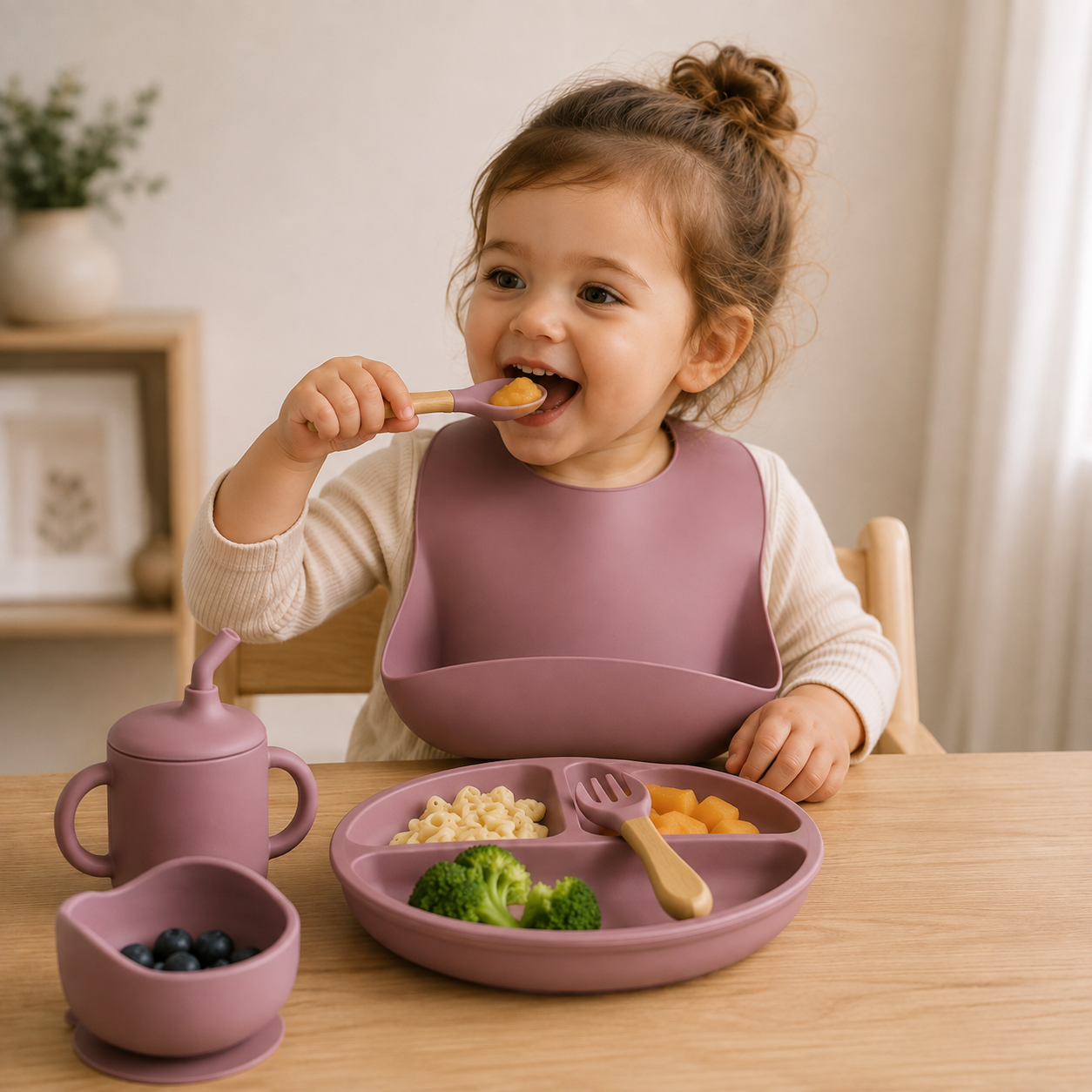 8-Piece Baby Feeding Set- Soft and Stylish